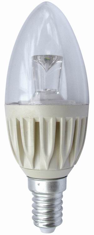 Clear LED Candle Light of Plastic Heatsink ZD-PB35-4.5W-C