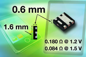 SiB437EDKT, On-Resistance Ratings, Lower-Voltage, Handheld Electronics, Power MOSFET